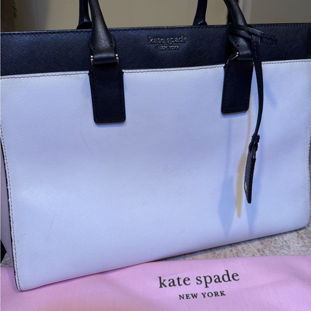 Kate Spade Black and White Tote Bag